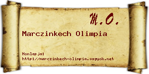Marczinkech Olimpia névjegykártya